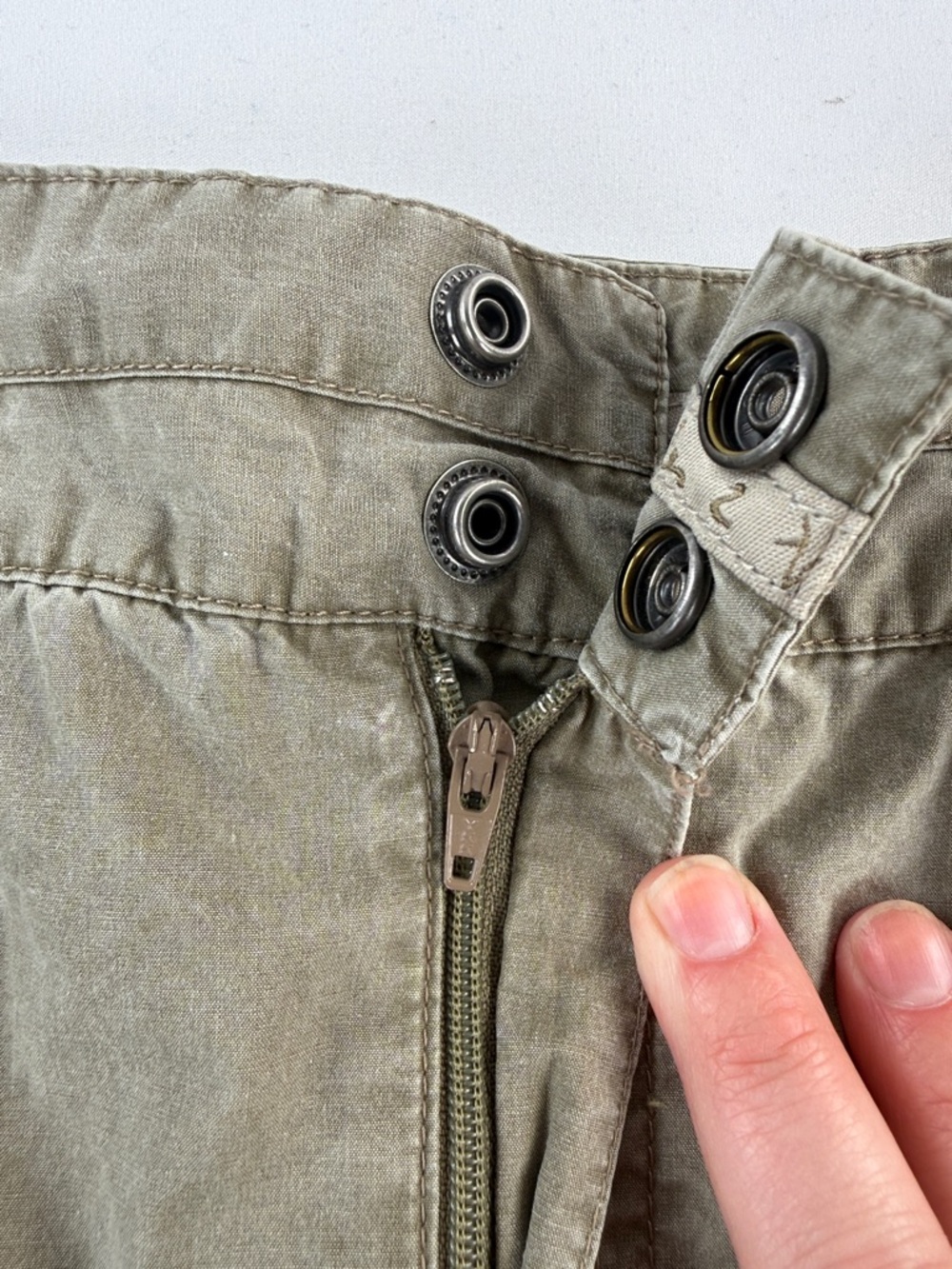 Columbia Olive Utility Pencil Skirt with Zip Pockets - Picture 6 of 6